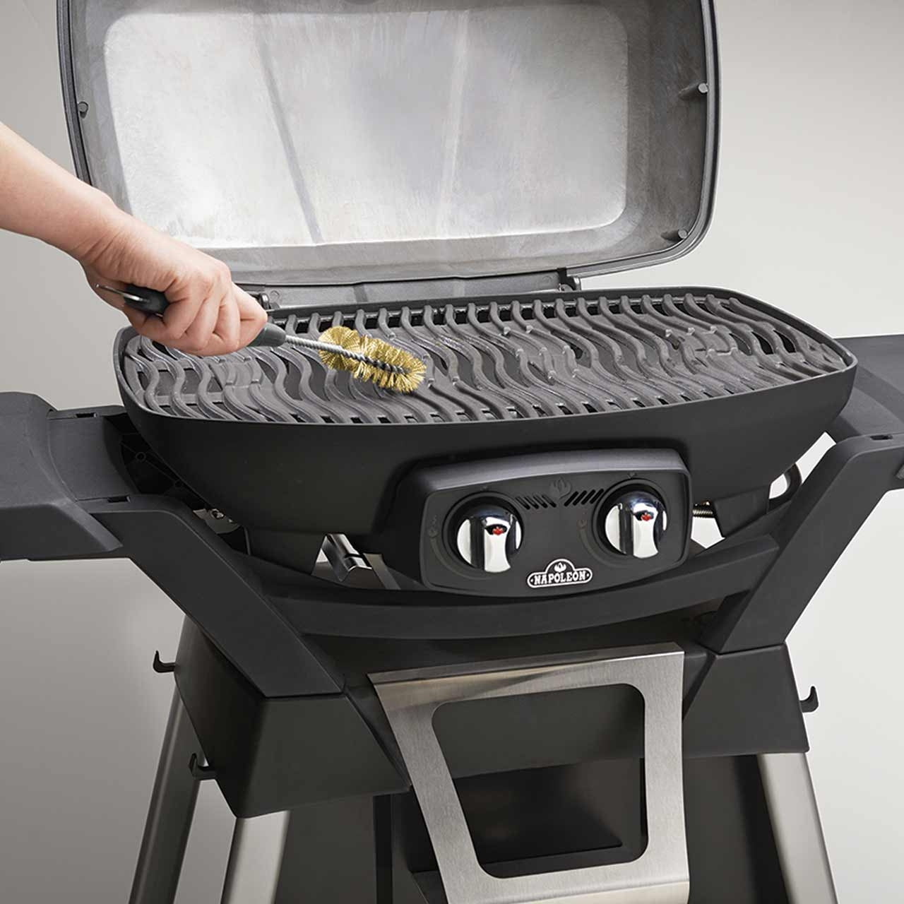 Napoleon 3seitige Grillbürste mit Messingbürsten, TravelQ™-Serie