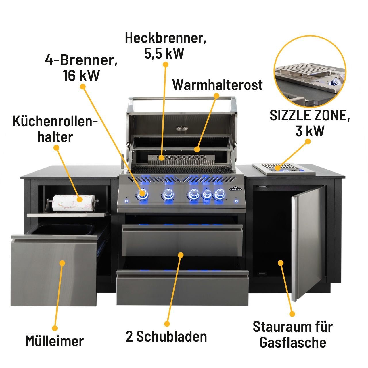 Napoleon Oasis Compact 700 - Series 32" mit Einbau Sizzle Zone - Grillstar.deNapoleon Oasis Compact 700 - Series 32" mit Einbau Sizzle ZoneNapoleonGrillstar.deODK105 - BIG32P - DE0629162148315