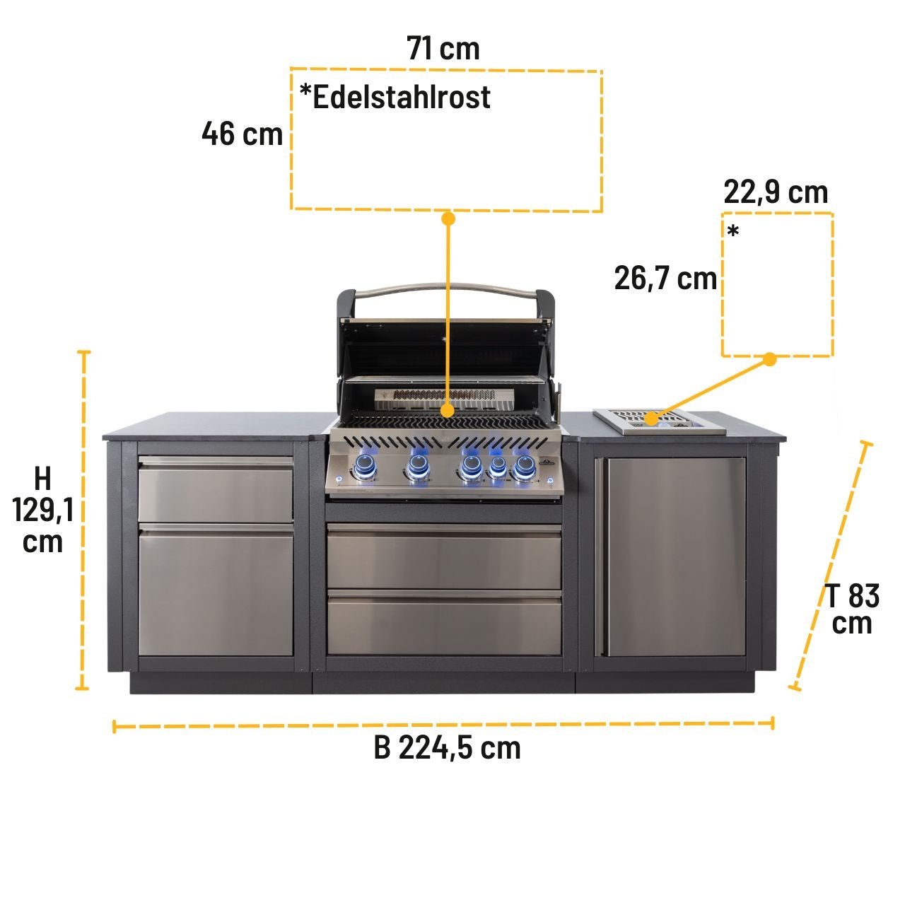 Napoleon Oasis Compact Prestige 500 mit Einbau Sizzle Zone - Grillstar.deNapoleon Oasis Compact Prestige 500 mit Einbau Sizzle ZoneNapoleonGrillstar.deODK105 - P500P - DE0629162148322