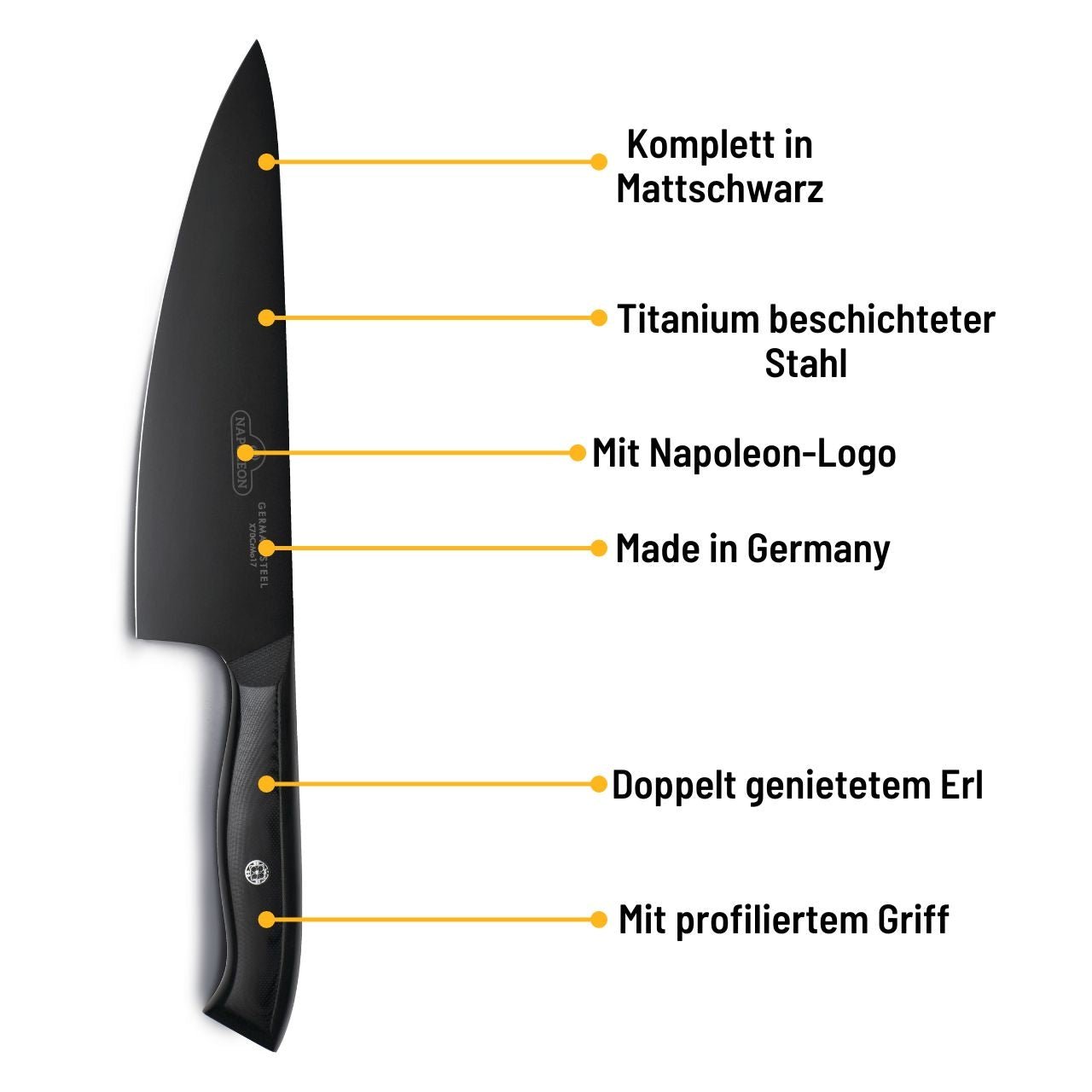 Napoleon Phantom Chef Messer - Grillstar.deNapoleon Phantom Chef MesserNapoleonGrillstar.de552180629162552181