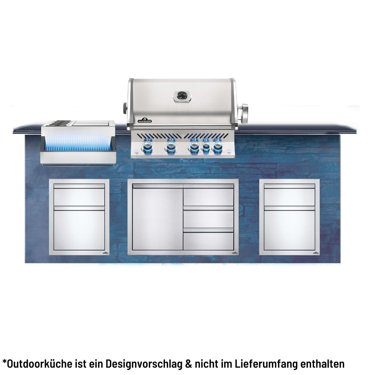 Napoleon Prestige Pro 500, Edelstahl, Einbau inkl. Drehspieß - Grillstar.deNapoleon Prestige Pro 500, Edelstahl, Einbau inkl. DrehspießNapoleonGrillstar.deBIPRO500RBPSS - 30629162145062