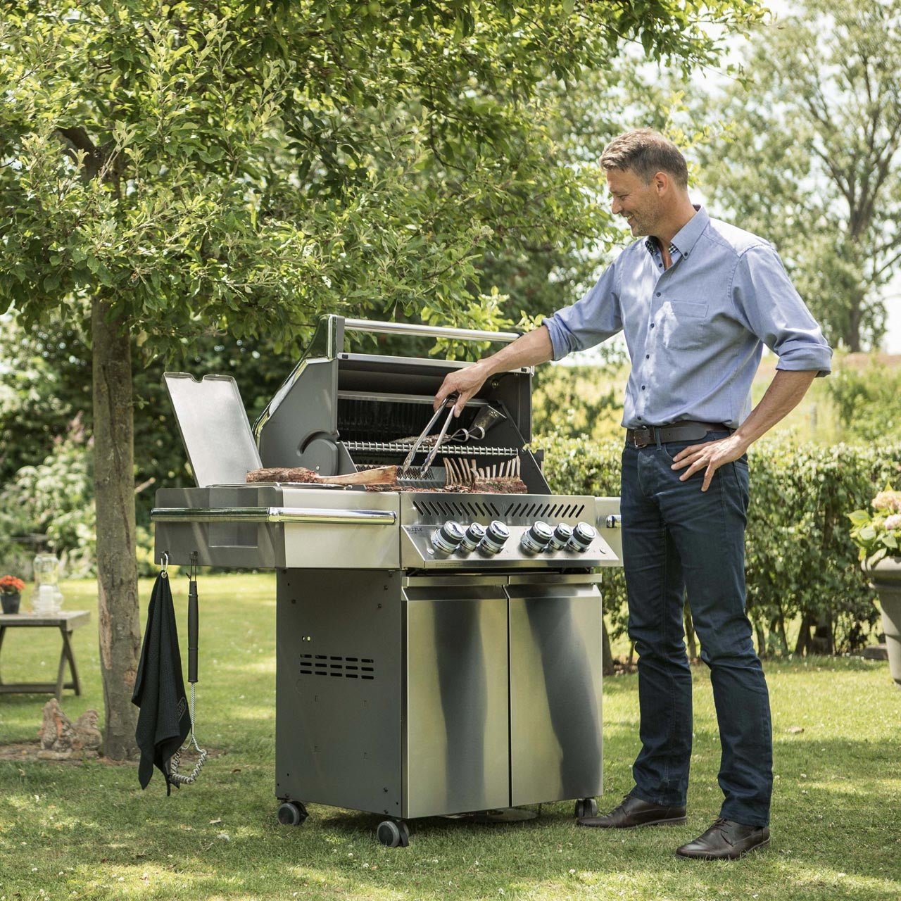 Napoleon Prestige Pro 500, Edelstahl, inkl. Drehspieß - Grillstar.deNapoleon Prestige Pro 500, Edelstahl, inkl. DrehspießNapoleonGrillstar.dePRO500RSIBPSS - 30629162132147