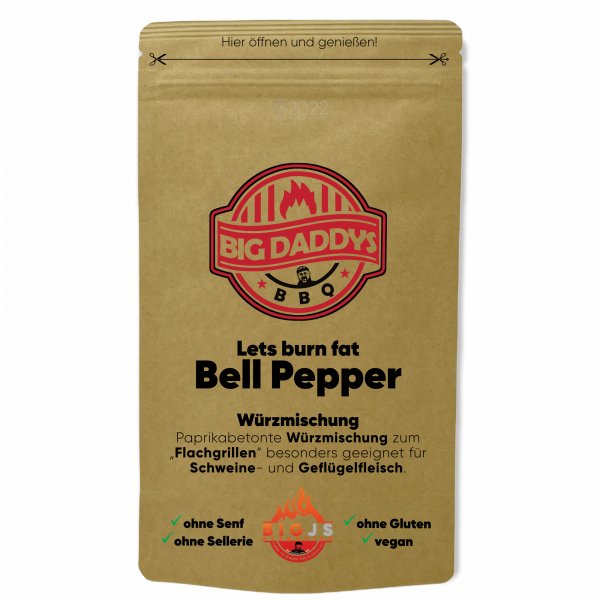 O'Donnell Lets burn fat "Bell Pepper" 250g Beutel - Grillstar.deO'Donnell Lets burn fat "Bell Pepper" 250g BeutelO'DonnellGrillstar.debd430902502500003169462