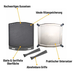 Ooni Gusseisenpfanne - doppelseitige Grizzler - Platte - Grillstar.deOoni Gusseisenpfanne - doppelseitige Grizzler - PlatteOoniGrillstar.deUU - P0A0005060568342573