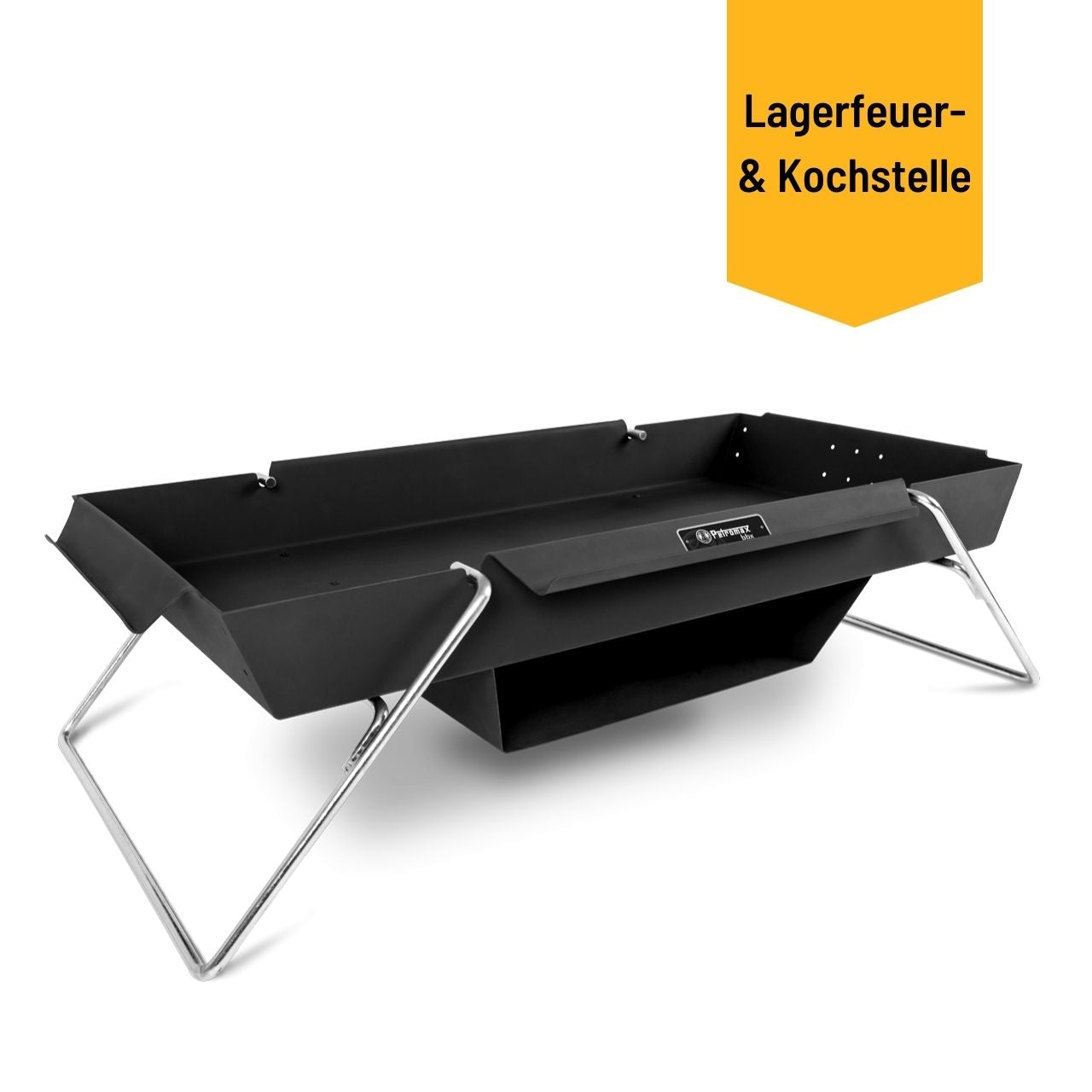 Petromax Brennbock, transportable Lagerfeuer- & Kochstelle