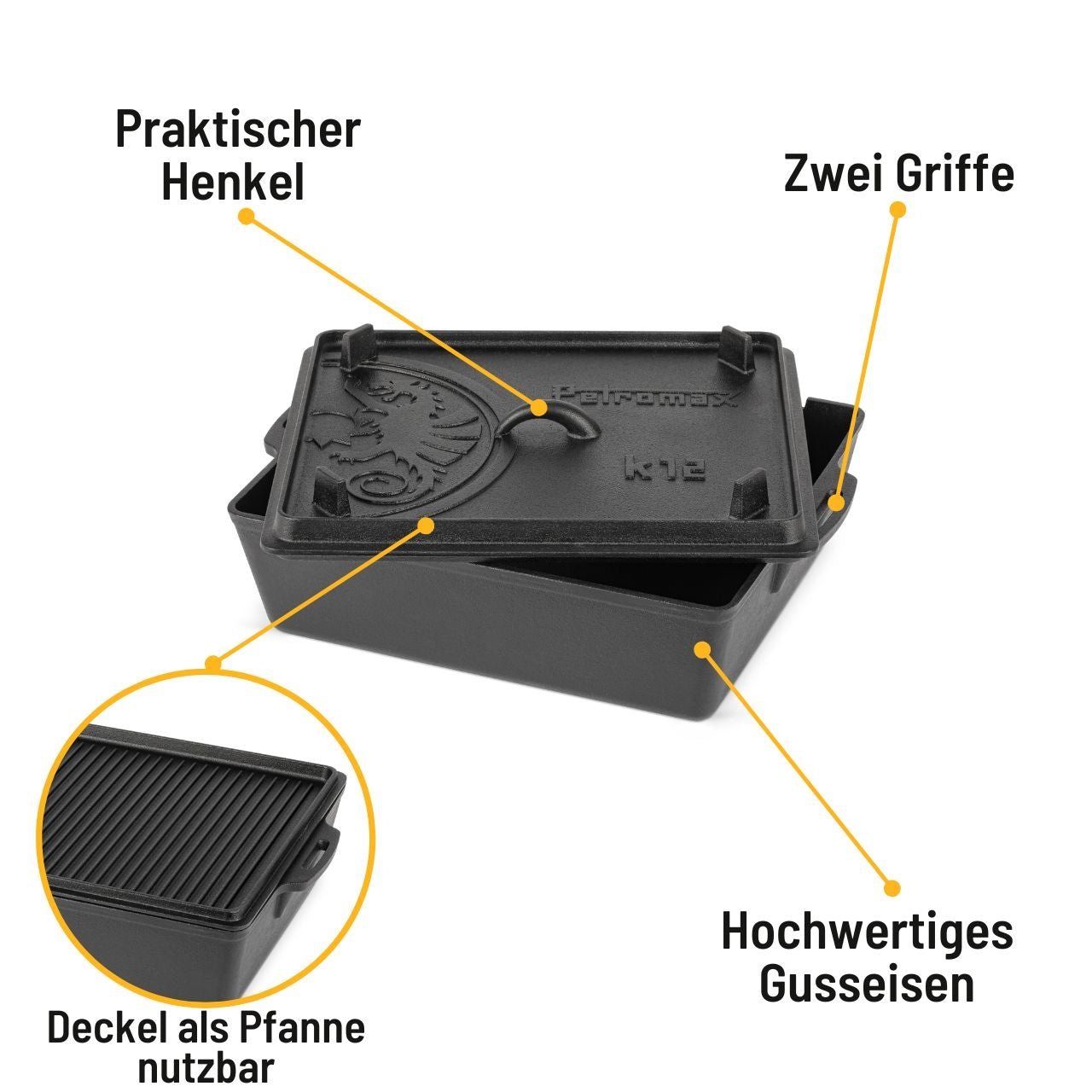 Petromax Kastenform mit Deckel, k12 - Grillstar.dePetromax Kastenform mit Deckel, k12PetromaxGrillstar.deptk124250435770900