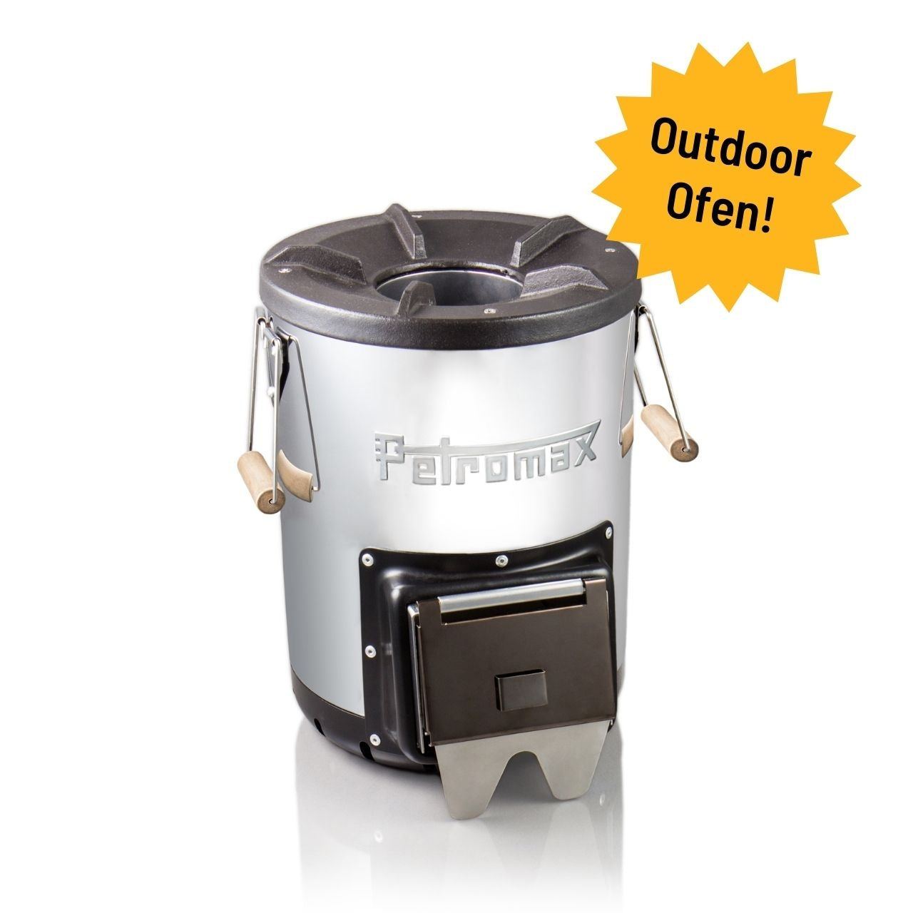 Petromax Raketenofen rf33, autarker Outdoor-Ofen mit Kamineffekt