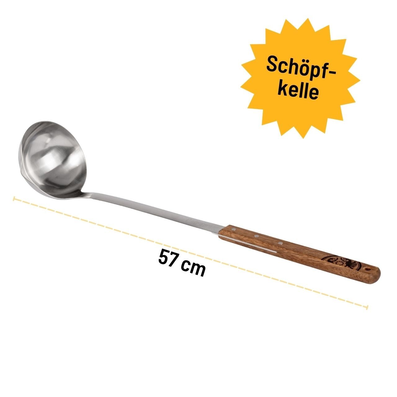 Petromax Schöpfkelle mit Walnussholzgriff, 50 cm - Grillstar.dePetromax Schöpfkelle mit Walnussholzgriff, 50 cmPetromaxGrillstar.deptladle504250435770924