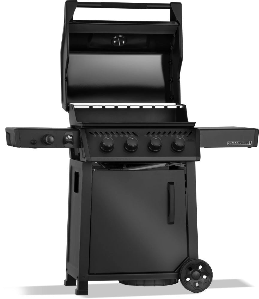 Phantom Freestyle PRO 425, mit Edelstahlrosten, Sizzle Zone und Tür, Mattschwarz | 2026 - Grillstar.dePhantom Freestyle PRO 425, mit Edelstahlrosten, Sizzle Zone und Tür, Mattschwarz | 2026GrillNapoleonGrillstar.de