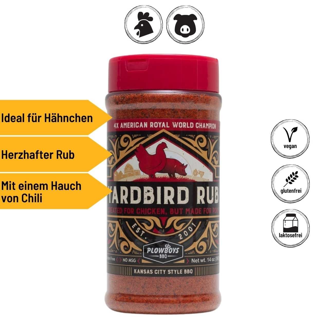 Plowboys BBQ - Yardbird Rub, 198 g - Grillstar.dePlowboys BBQ - Yardbird Rub, 198 gPlowboysGrillstar.dere1640240894898002778