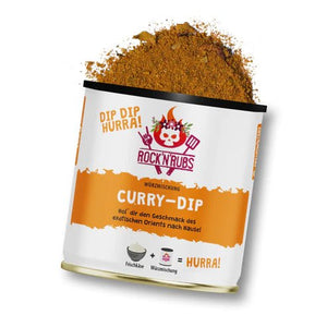 Rock 'n' Rubs Dip Dip Hurra Curry Dip - 140 g - Grillstar.deRock 'n' Rubs Dip Dip Hurra Curry Dip - 140 gGewürzeRock 'n' RubsGrillstar.de