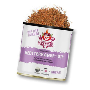 Rock 'n' Rubs Dip Dip Hurra Mediterraner Dip - 140 g - Grillstar.deRock 'n' Rubs Dip Dip Hurra Mediterraner Dip - 140 gGewürzeRock 'n' RubsGrillstar.de