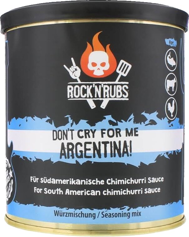 Rock 'n' Rubs Don't cry for me Argentina (140g) - Grillstar.deRock 'n' Rubs Don't cry for me Argentina (140g)Rock n' RubsGrillstar.de2012468000900104260715220810