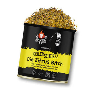 Rock 'n' Rubs Geiler Scheizzz - Die Zitrus Bitch - 170 g - Grillstar.deRock 'n' Rubs Geiler Scheizzz - Die Zitrus Bitch - 170 gGewürzeRock 'n' RubsGrillstar.de