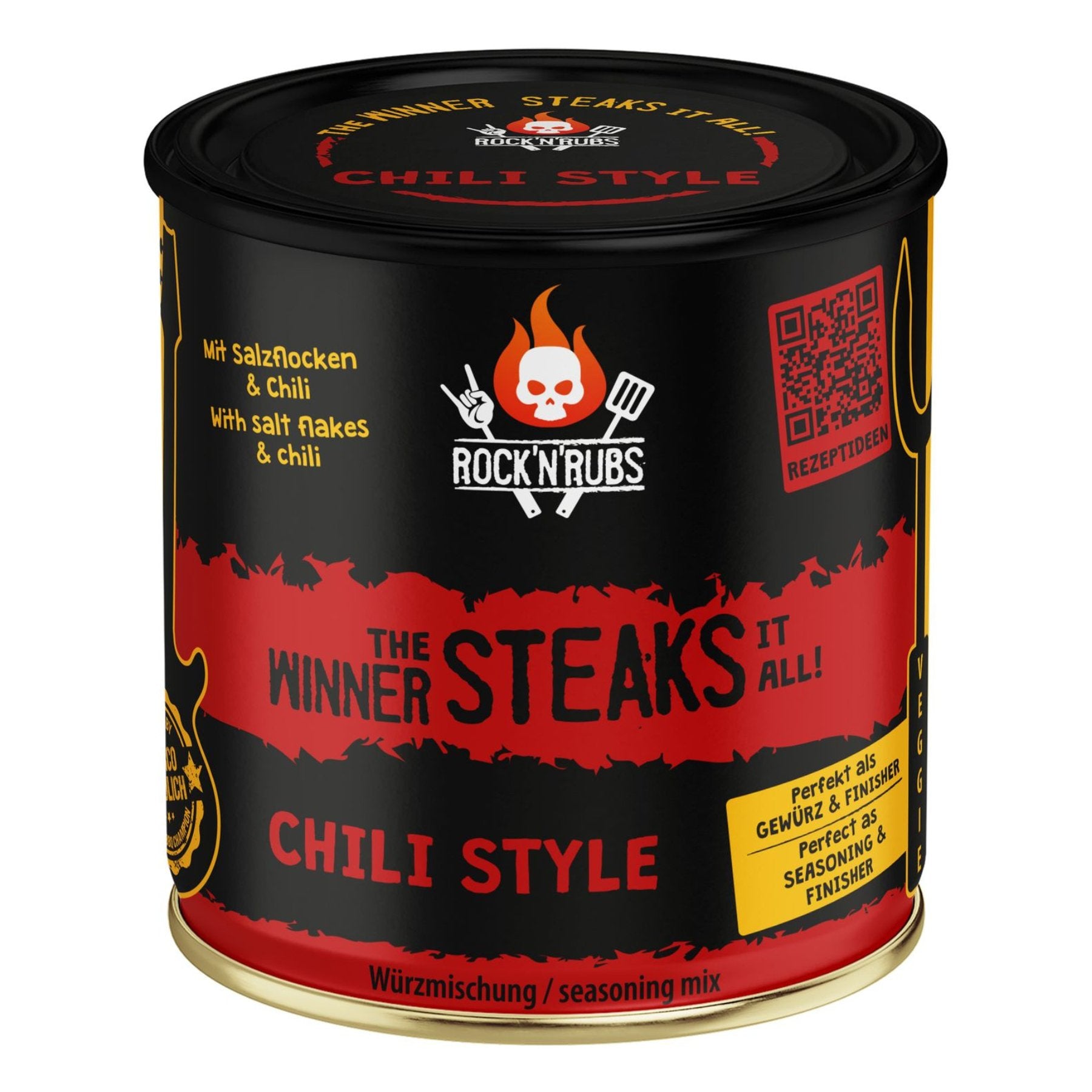 Rock 'n' Rubs The winner steaks it all Chili (140g) Gold Line - Grillstar.deRock 'n' Rubs The winner steaks it all Chili (140g) Gold LineRock n' RubsGrillstar.de2012468005000004260715222807