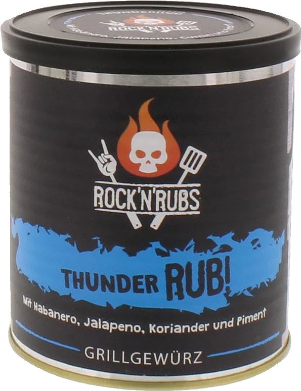 Rock 'n' Rubs Thunder Rub (140g) - Grillstar.deRock 'n' Rubs Thunder Rub (140g)Rock n' RubsGrillstar.de42607152201484260715220148