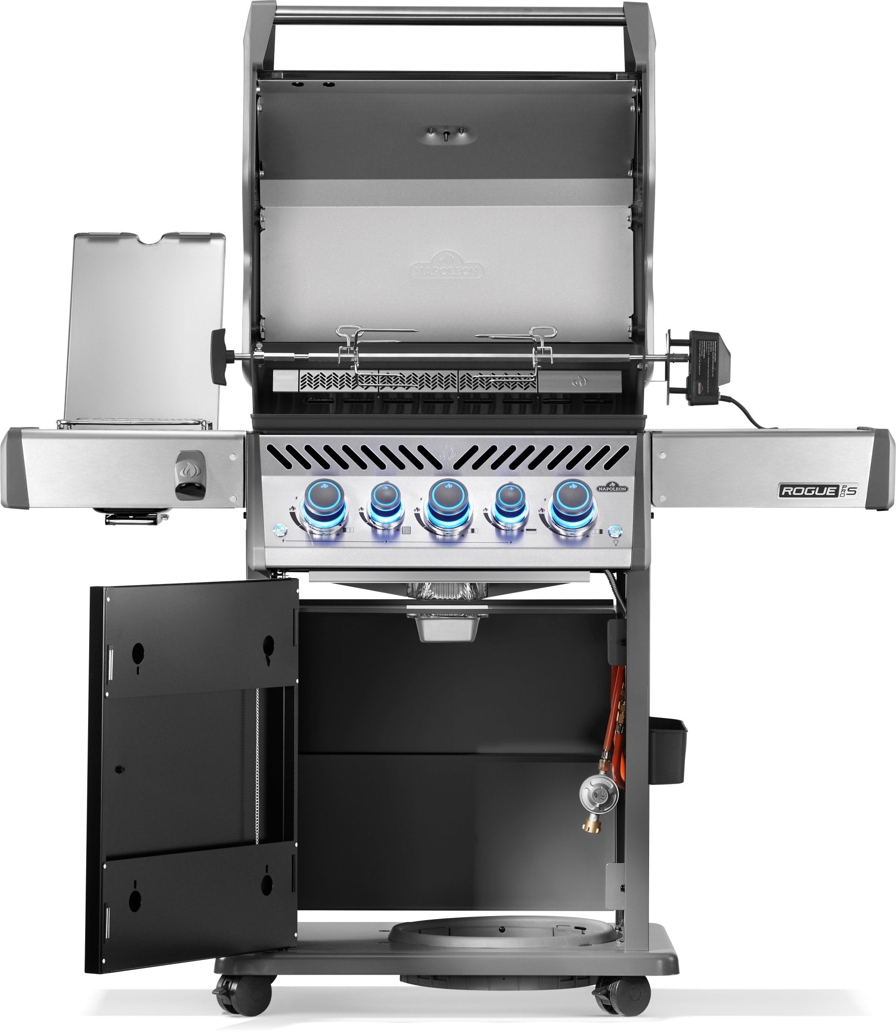 Rogue PRO - S 425 mit Gußrosten, Schwarz, inkl. Drehspieß - Grillstar.deRogue PRO - S 425 mit Gußrosten, Schwarz, inkl. DrehspießNapoleonGrillstar.deRPS425RSIBPK - 2 - DE - R0629162152329