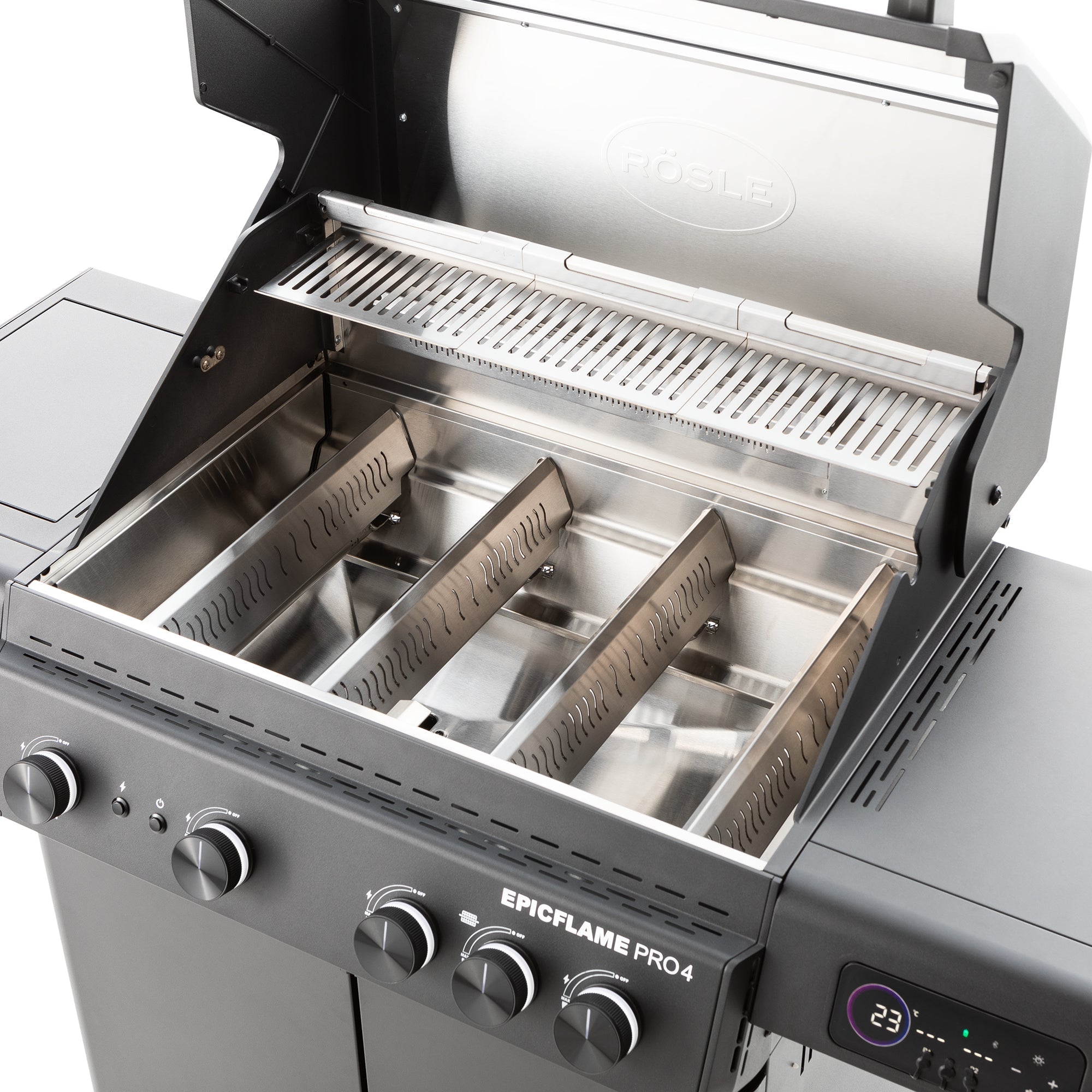 Rösle Epicflame Pro 4 | Neuestes Modell - Grillstar.deRösle Epicflame Pro 4 | Neuestes ModellRösleGrillstar.de