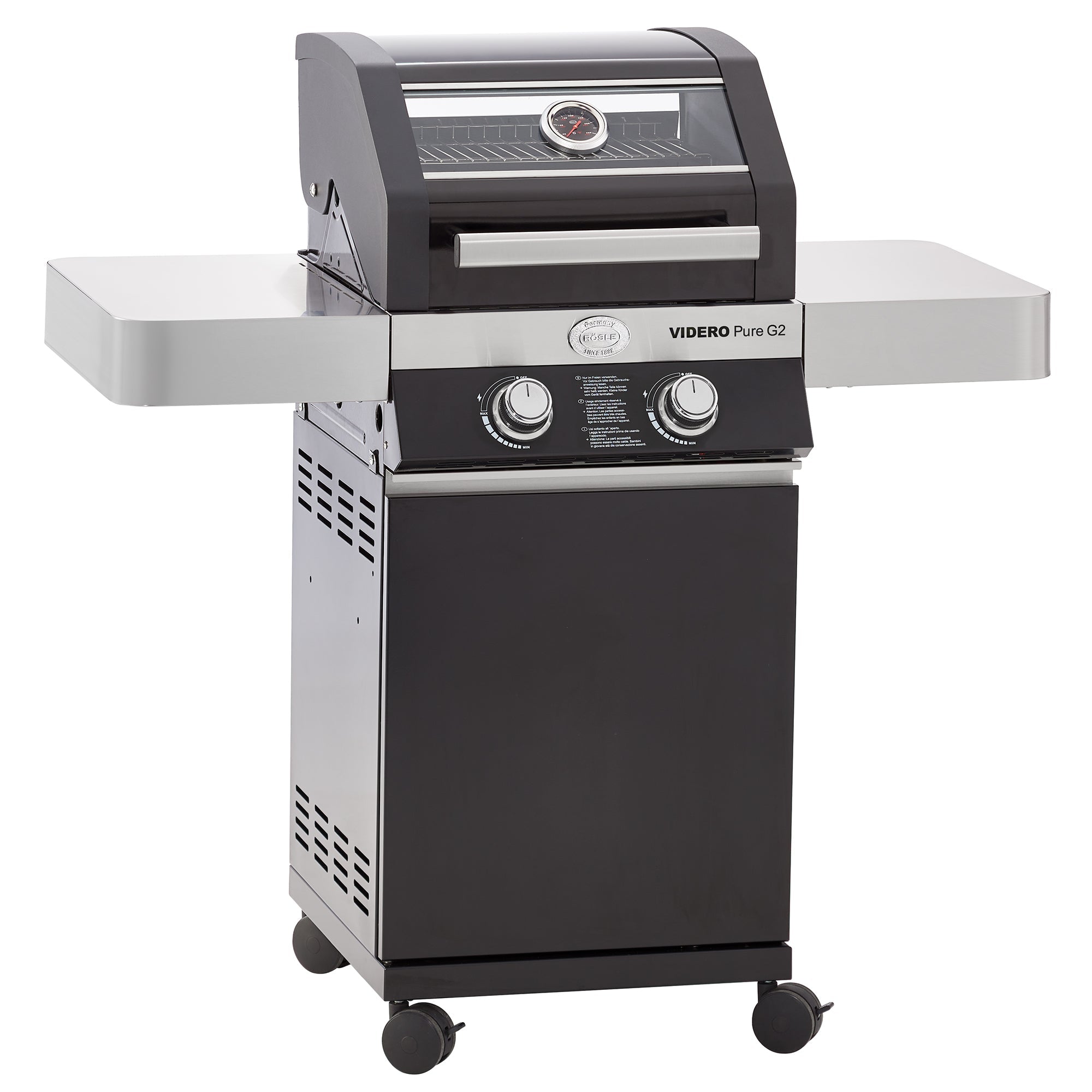 Rösle Gasgrill BBQ - Station Videro G2 Pure schwarz 50 mbar - Grillstar.deRösle Gasgrill BBQ - Station Videro G2 Pure schwarz 50 mbarRösleGrillstar.de255134004293255136