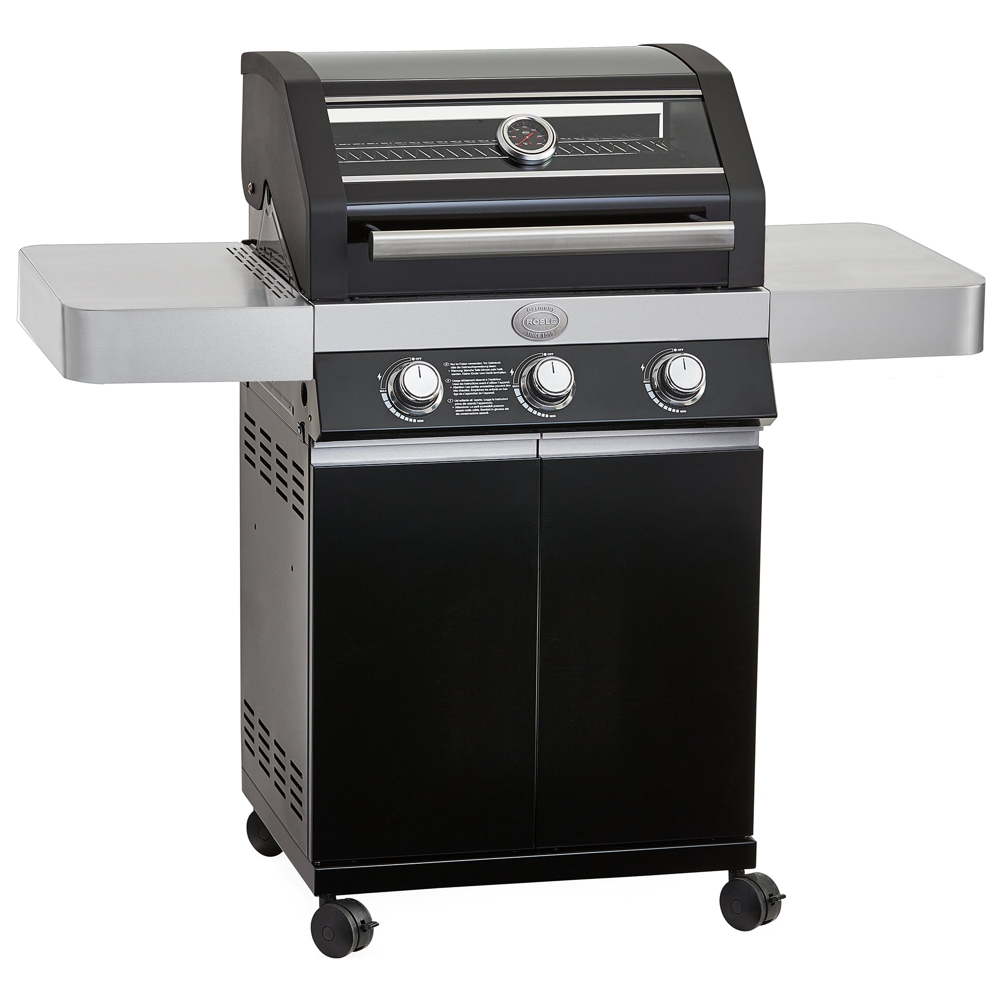 Rösle Gasgrill BBQ - Station VIDERO G3 Pure schwarz 50 mbar - Grillstar.deRösle Gasgrill BBQ - Station VIDERO G3 Pure schwarz 50 mbarRösleGrillstar.de255124004293255129