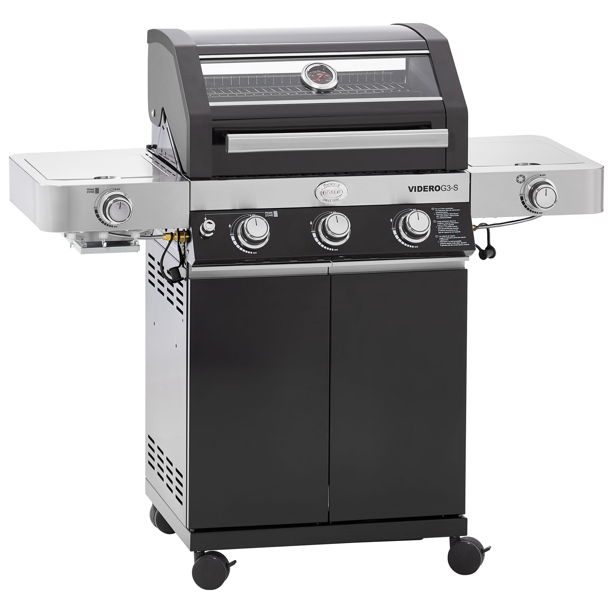 Rösle Gasgrill BBQ - Station VIDERO G3 - S Vario+ 50 mbar inkl. Abdeckhaube und Drehspieß - Grillstar.deRösle Gasgrill BBQ - Station VIDERO G3 - S Vario+ 50 mbar inkl. Abdeckhaube und DrehspießRösleGrillstar.de256434004293256430