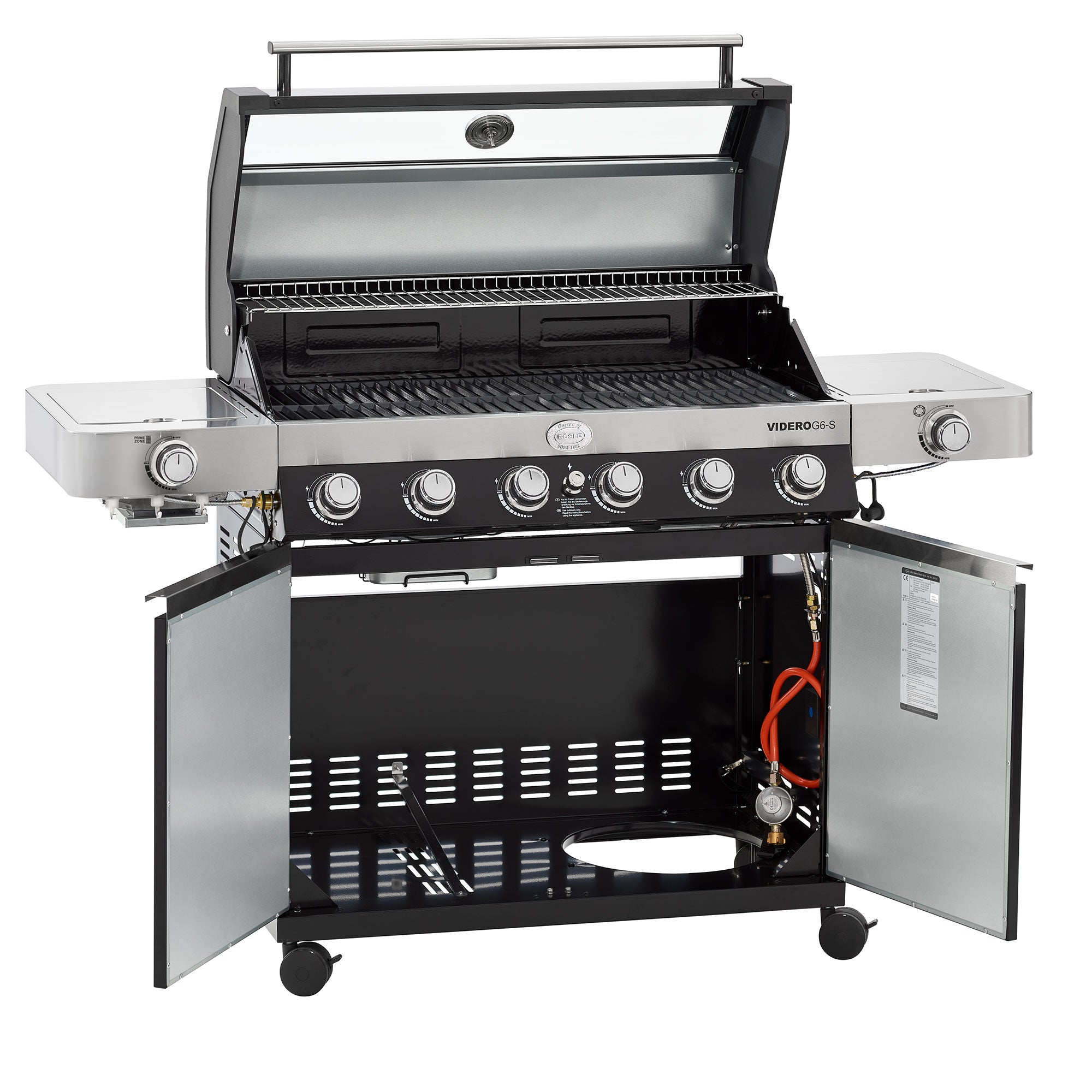 Rösle Gasgrill BBQ - Station VIDERO G6 - S Vario+ schwarz 50 mbar - Grillstar.deRösle Gasgrill BBQ - Station VIDERO G6 - S Vario+ schwarz 50 mbarRösleGrillstar.de255274004293255273