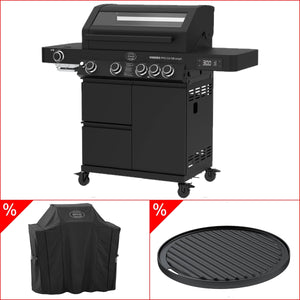 Rösle Videro Pro G4 - SB smart Vario+ 50mbar Bundle inkl. GRATIS Abdeckhaube und Grillplatte, rund - Grillstar.deRösle Videro Pro G4 - SB smart Vario+ 50mbar Bundle inkl. GRATIS Abdeckhaube und Grillplatte, rundRösleGrillstar.de25602_25517_25423