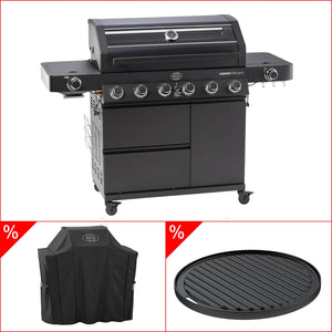 Rösle Videro Pro G6 - S Vario+ 50mbar inkl. GRATIS Abdeckhaube und Grillplatte, rund - Grillstar.deRösle Videro Pro G6 - S Vario+ 50mbar inkl. GRATIS Abdeckhaube und Grillplatte, rundRösleGrillstar.de25572_25518_25423
