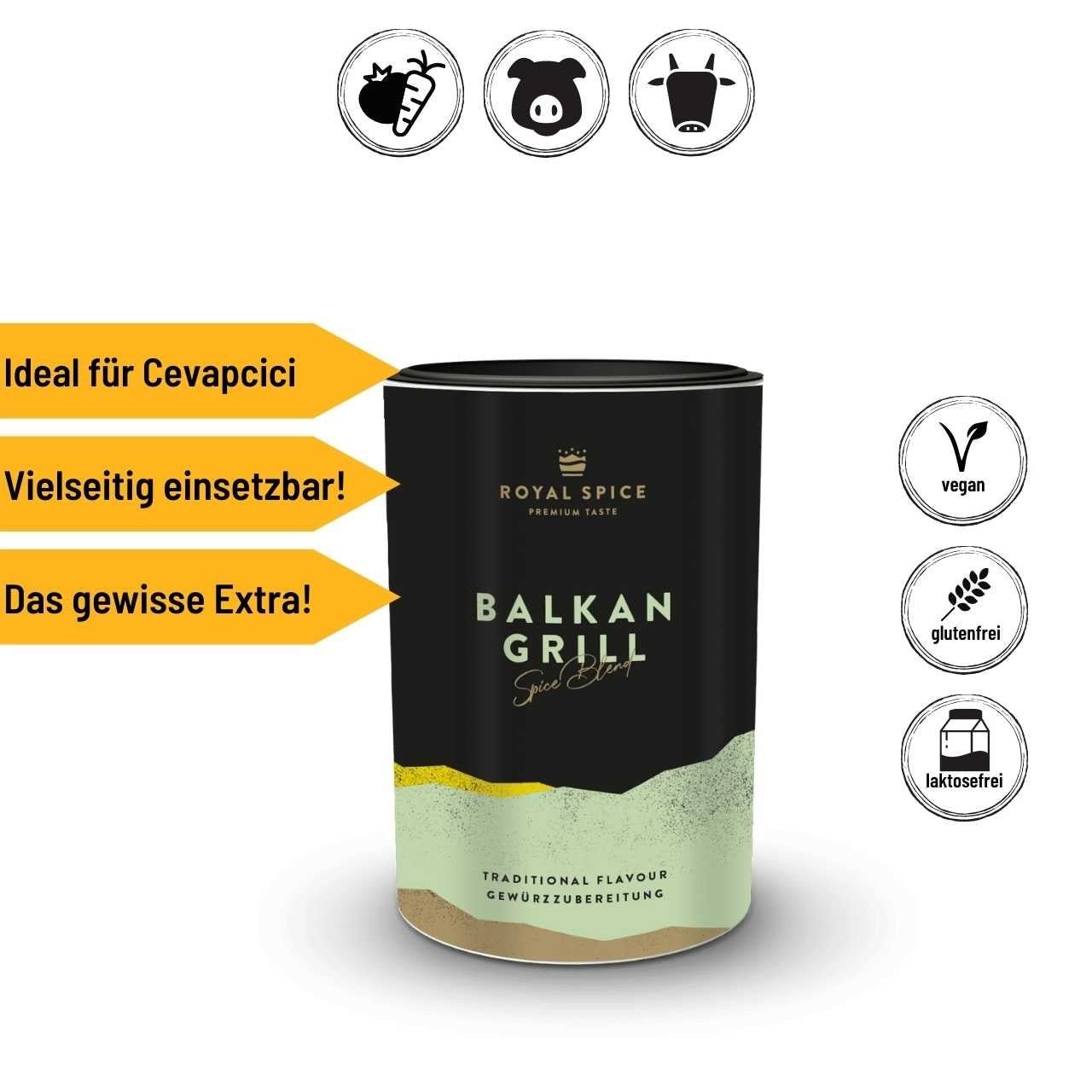 Royal Spice - Balkan Grill, 120 g - Grillstar.deRoyal Spice - Balkan Grill, 120 gRoyal SpiceGrillstar.de