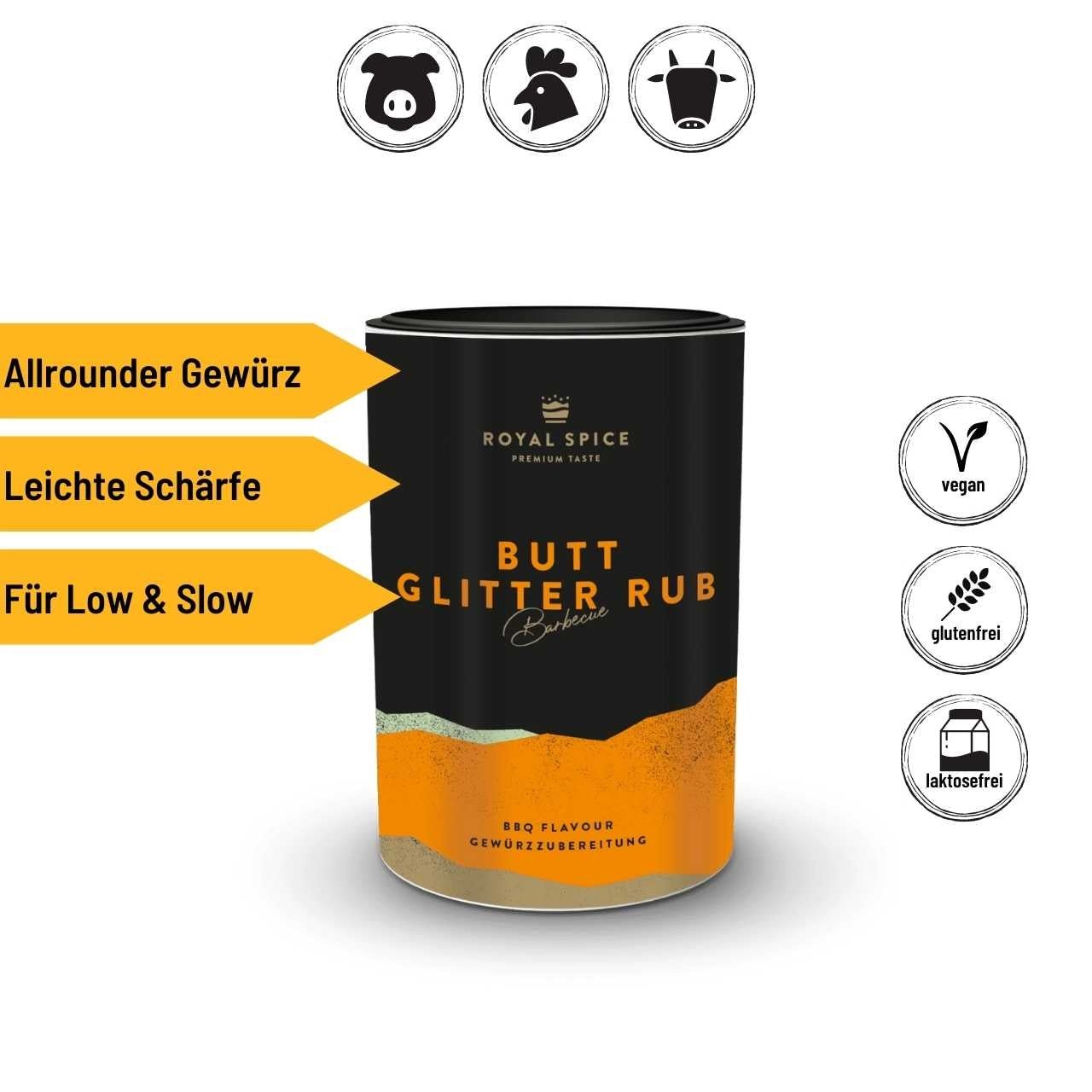 Royal Spice - Butt Glitter Rub, 120 g - Grillstar.deRoyal Spice - Butt Glitter Rub, 120 gRoyal SpiceGrillstar.deRS - 4400434260343280255