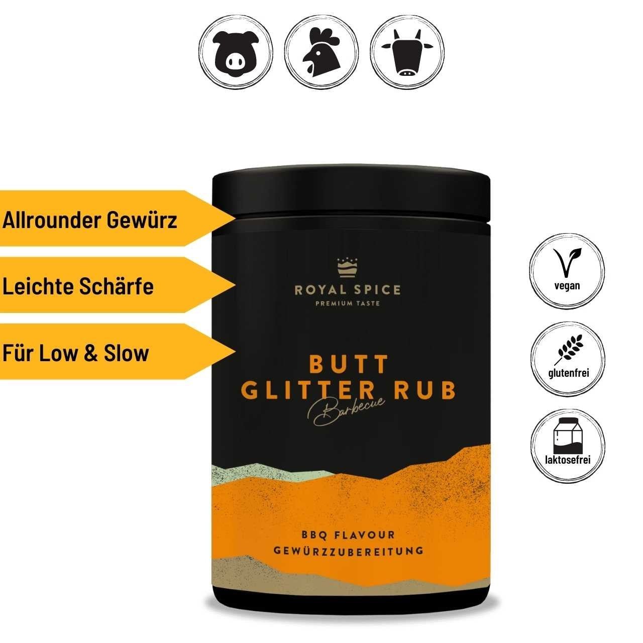 Royal Spice - Butt Glitter Rub, 350 g - Grillstar.deRoyal Spice - Butt Glitter Rub, 350 gRoyal SpiceGrillstar.de