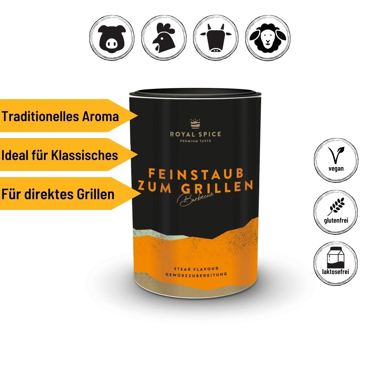 Royal Spice - Feinstaub zum Grillen, 120 g - Grillstar.deRoyal Spice - Feinstaub zum Grillen, 120 gRoyal SpiceGrillstar.de