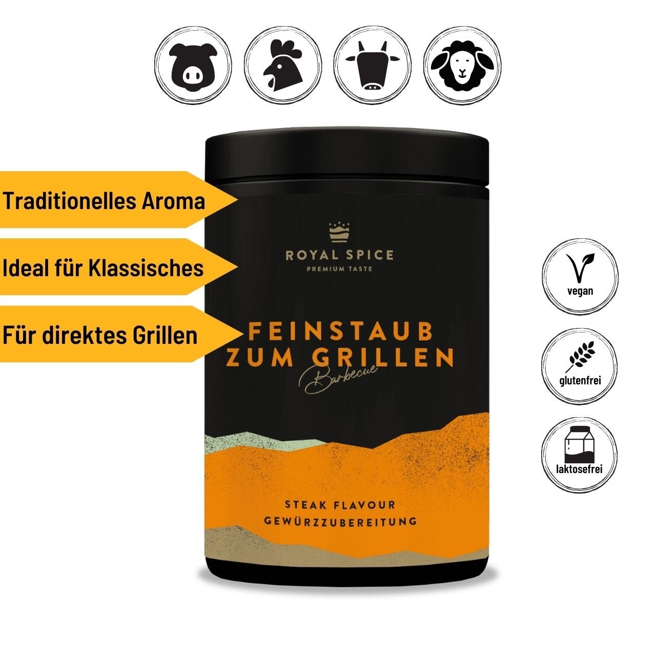 Royal Spice - Feinstaub zum Grillen, 300 g - Grillstar.deRoyal Spice - Feinstaub zum Grillen, 300 gRoyal SpiceGrillstar.de