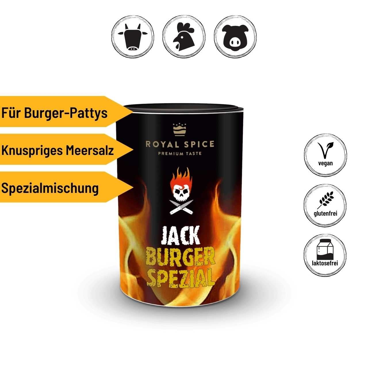 Royal Spice - Jack Burger Spezial 100 g - Grillstar.deRoyal Spice - Jack Burger Spezial 100 gRoyal SpiceGrillstar.de