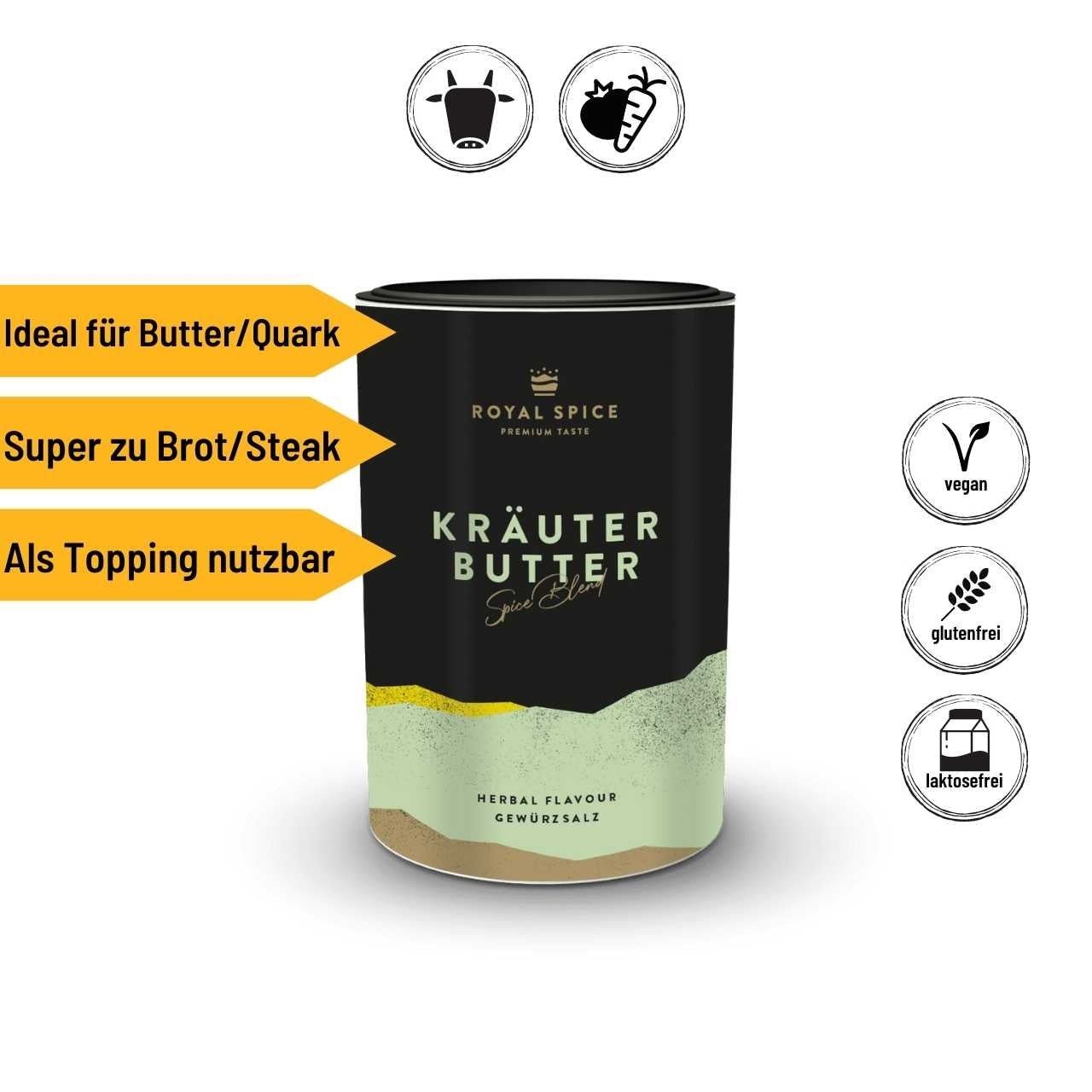 Royal Spice - Kräuterbutter, 80 g - Grillstar.deRoyal Spice - Kräuterbutter, 80 gRoyal SpiceGrillstar.de