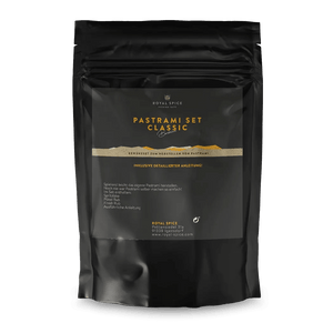 Royal Spice Pastrami Set Classic NY Style 400g für bis zu 4 Kg Pastrami - Grillstar.deRoyal Spice Pastrami Set Classic NY Style 400g für bis zu 4 Kg PastramiGewürzeRoyal SpiceGrillstar.de