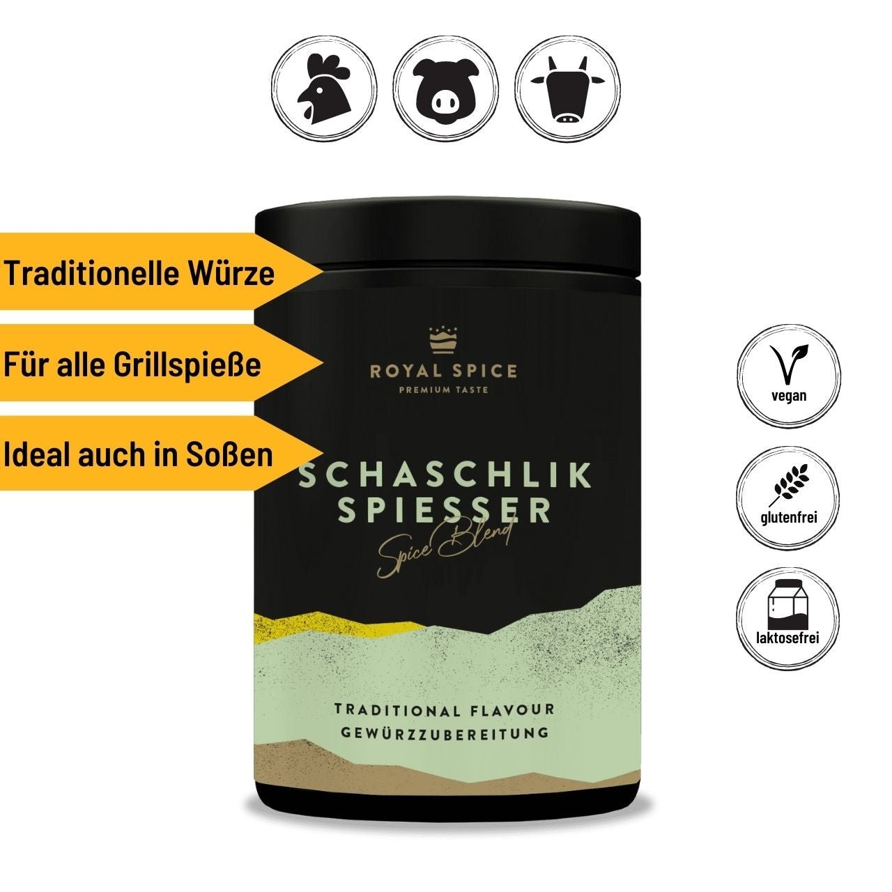 Royal Spice - Schaschlik Spiesser, 300 g - Grillstar.deRoyal Spice - Schaschlik Spiesser, 300 gRoyal SpiceGrillstar.de