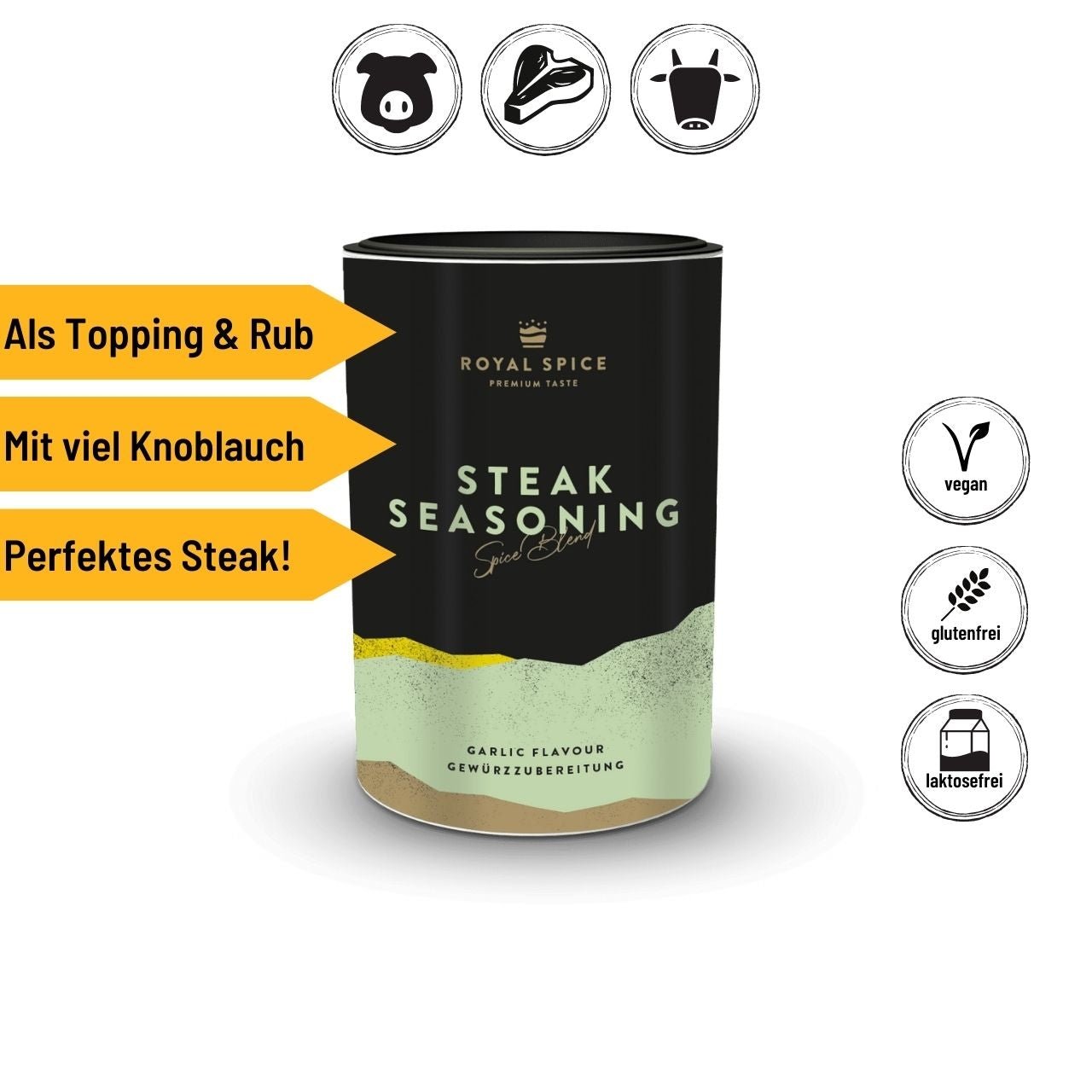 Royal Spice - Steak Seasoning, 120 g - Grillstar.deRoyal Spice - Steak Seasoning, 120 gRoyal SpiceGrillstar.de