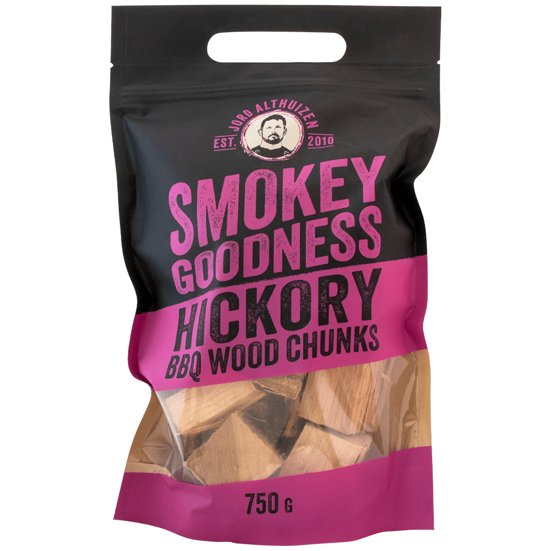 Smokey Goodness BBQ Wood Chunks - Hickory - 750 g - Grillstar.deSmokey Goodness BBQ Wood Chunks - Hickory - 750 gSmokey GoodnessGrillstar.de