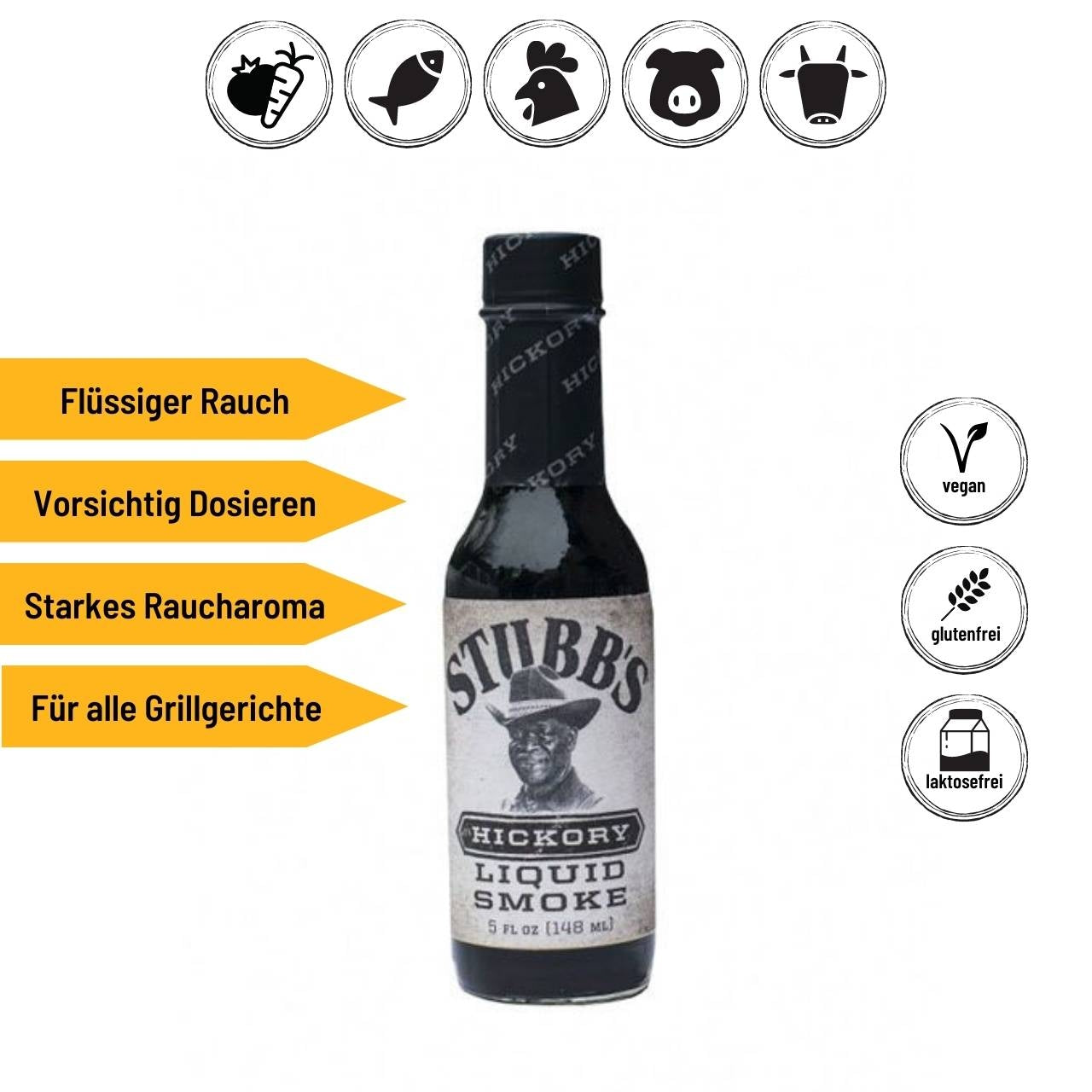 Stubb's Hickory Liquid Smoke, 148ml