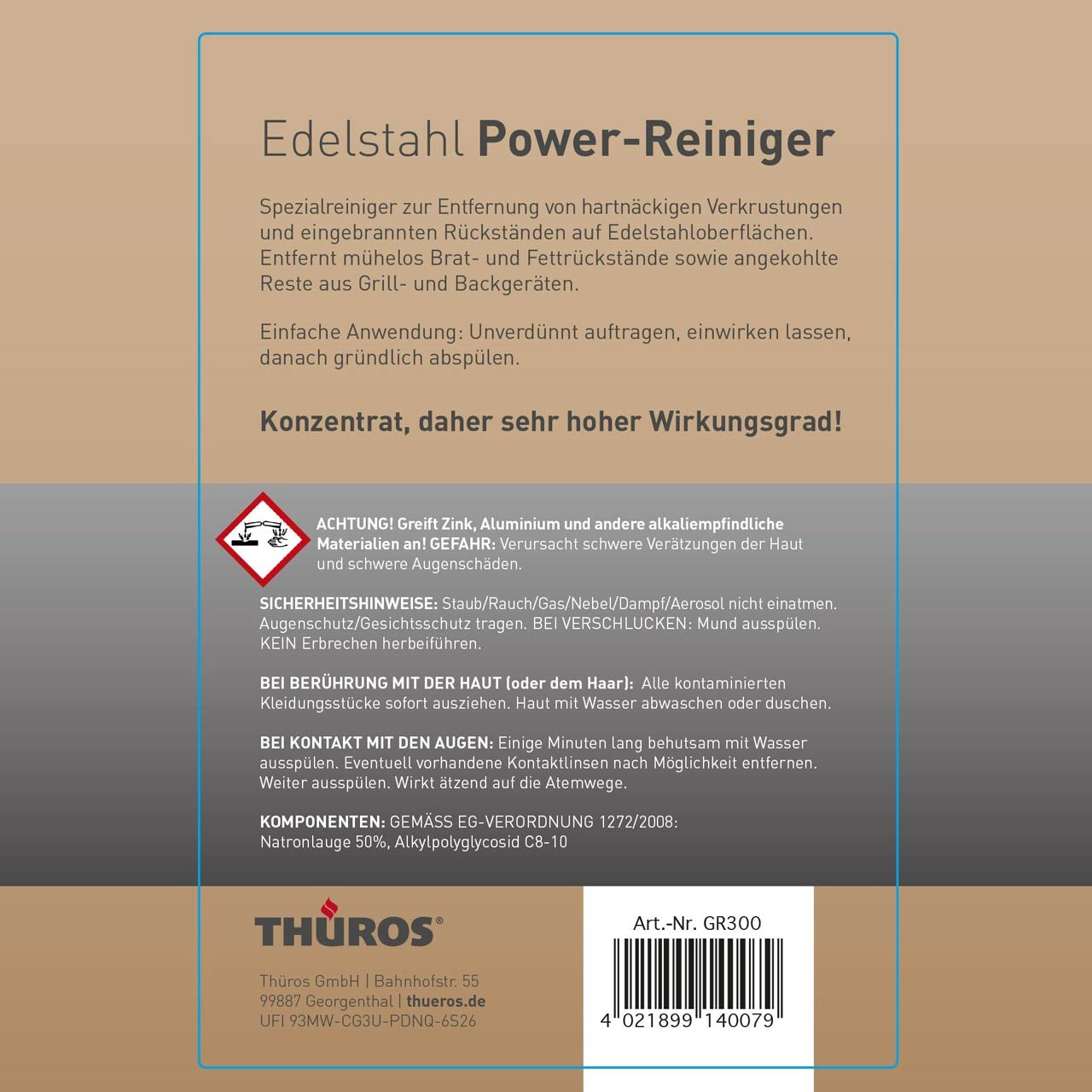 Thüros Edelstahl Power-Reiniger