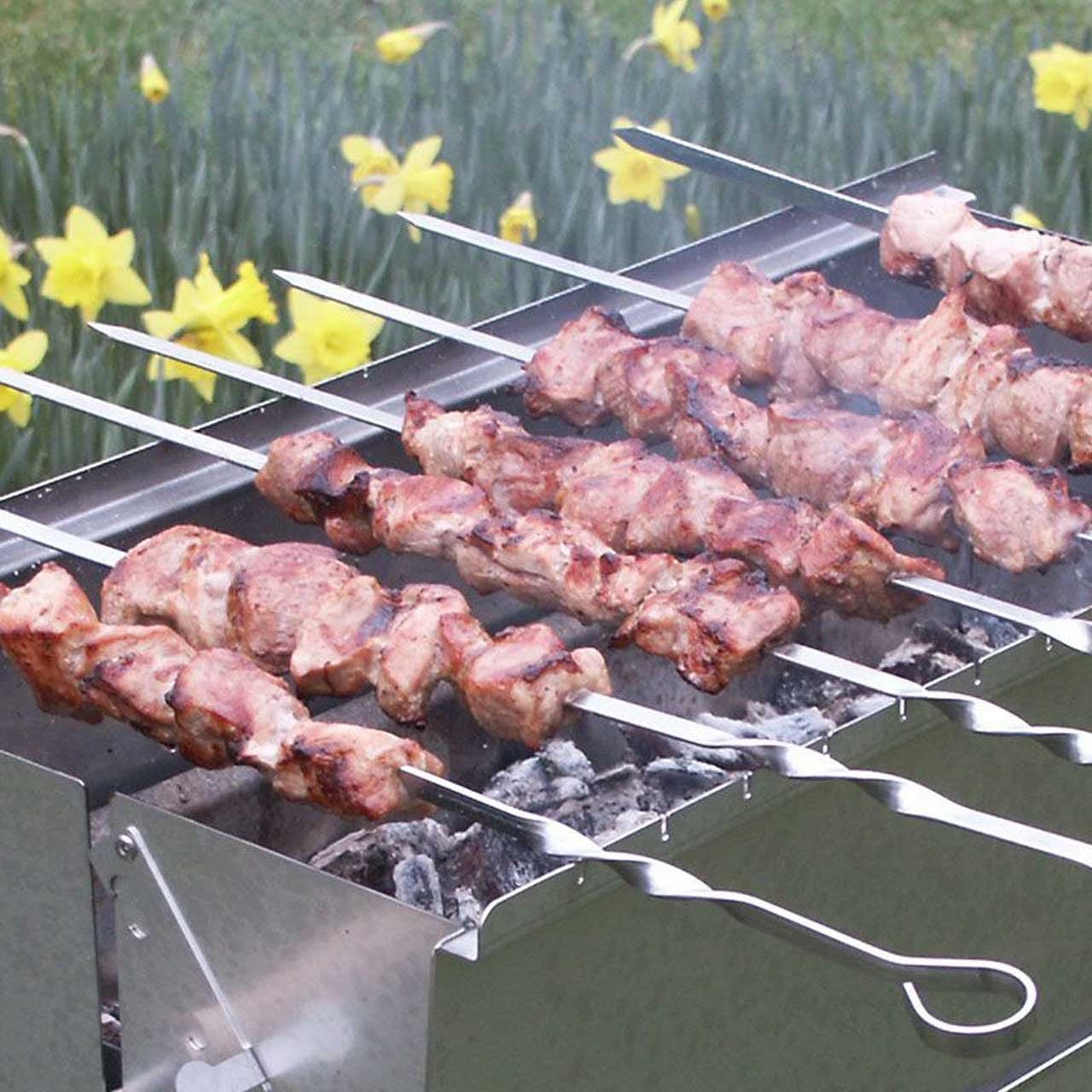 Thüros Schaschlikspieße Edelstahl 500mm 6 Pack - Grillstar.deThüros Schaschlikspieße Edelstahl 500mm 6 PackThürosGrillstar.de