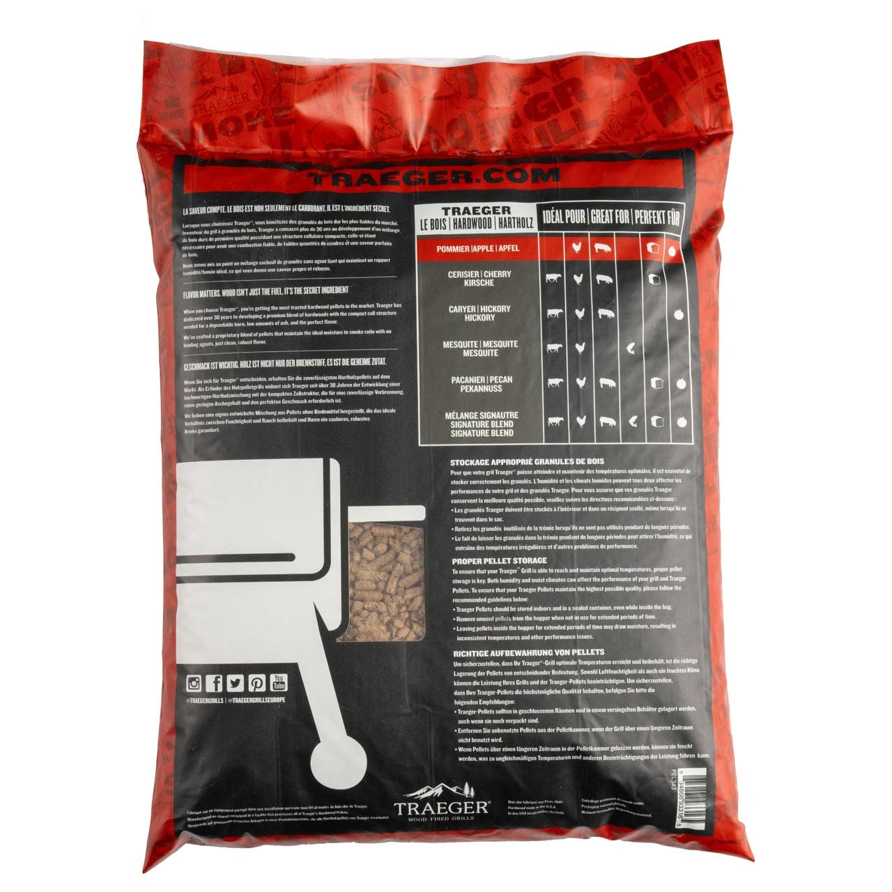 Traeger Hartholzpellets, Apfel