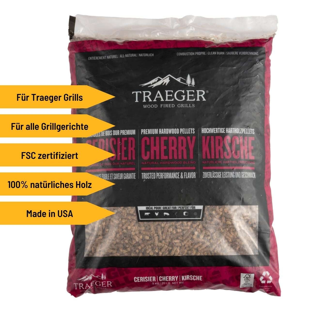 Traeger Hartholzpellets, Kirsche