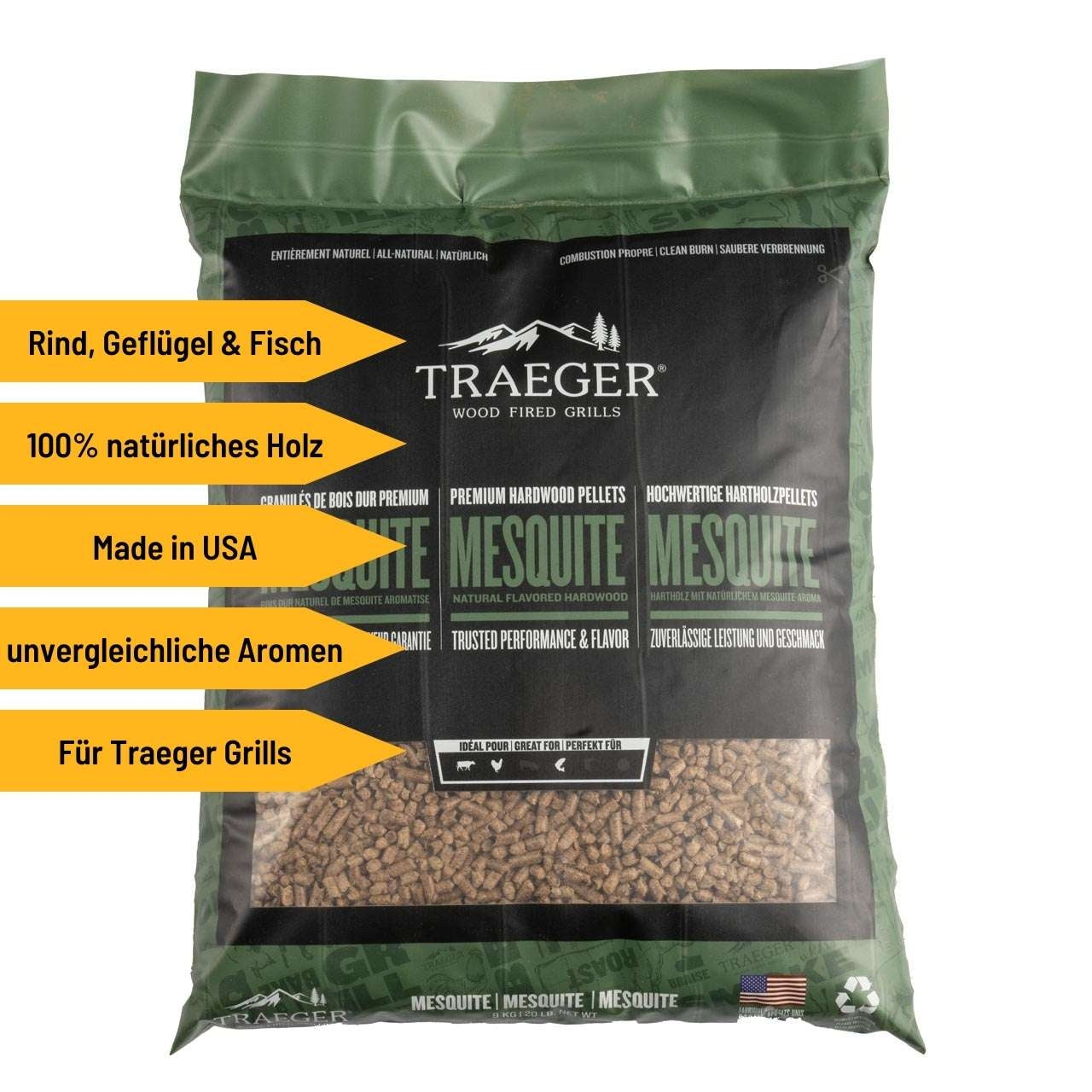 Traeger Hartholzpellets, Mesquite