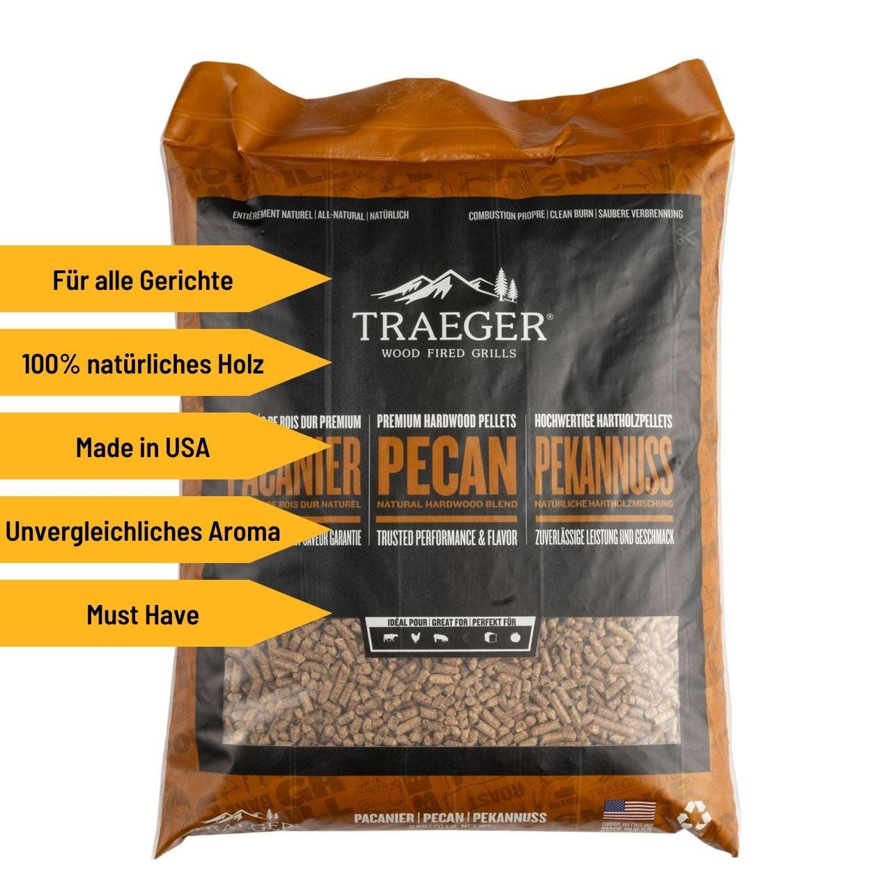 Traeger Hartholzpellets, Pecan