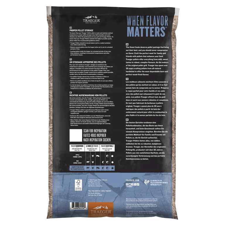 Traeger Pellets, Competition Blend 9kg - Grillstar.deTraeger Pellets, Competition Blend 9kgTraegerGrillstar.de