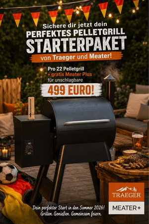 Traeger Pro 22 Pelletgrill + GRATIS Meater Plus Fleischthermometer - Grillstar.deTraeger Pro 22 Pelletgrill + GRATIS Meater Plus FleischthermometerTraegerGrillstar.de