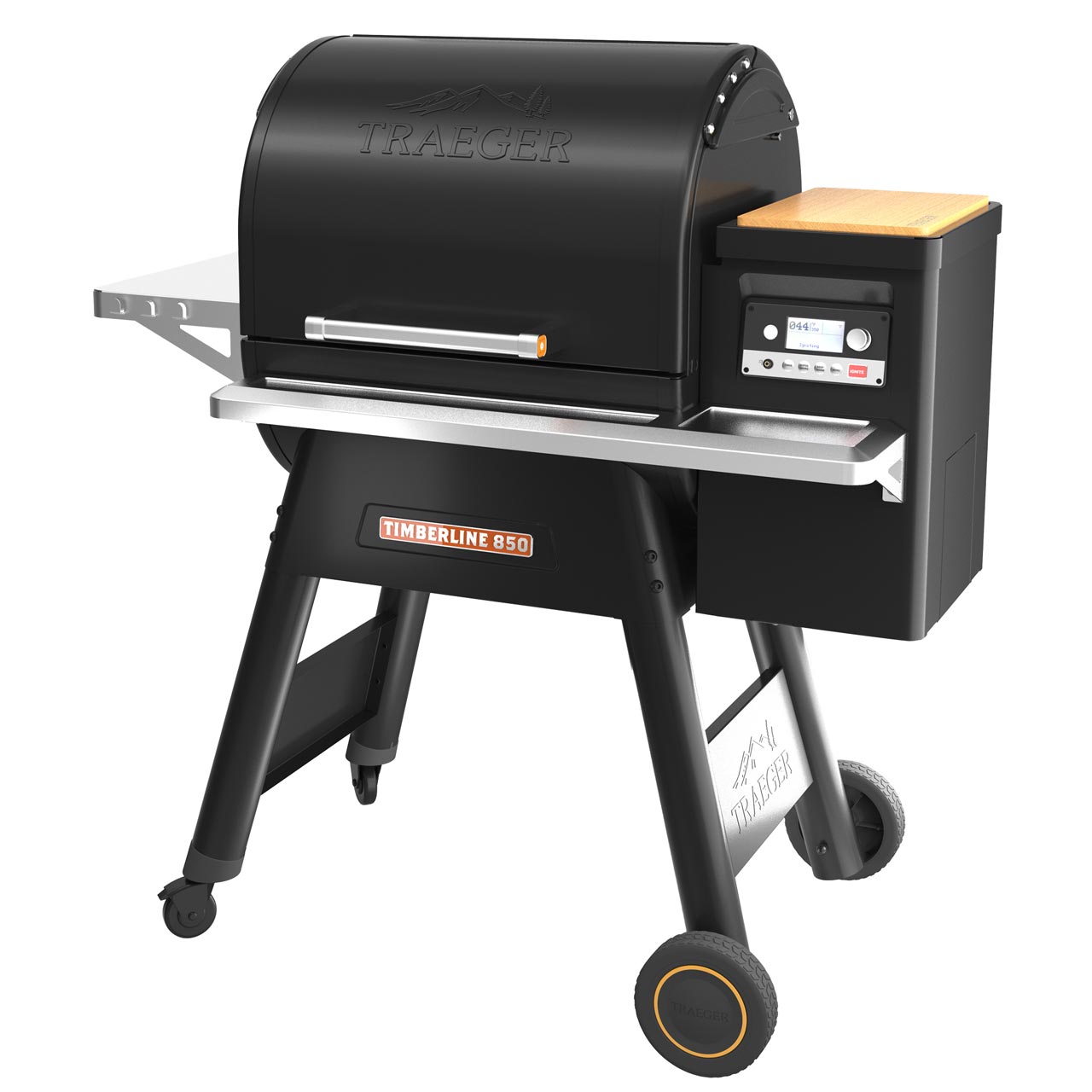 Traeger Timberline 850 Pellet Grill, Frontablage, Pelletsensor, Bambus - Schneidbrett - Grillstar.deTraeger Timberline 850 Pellet Grill, Frontablage, Pelletsensor, Bambus - SchneidbrettTraegerGrillstar.de