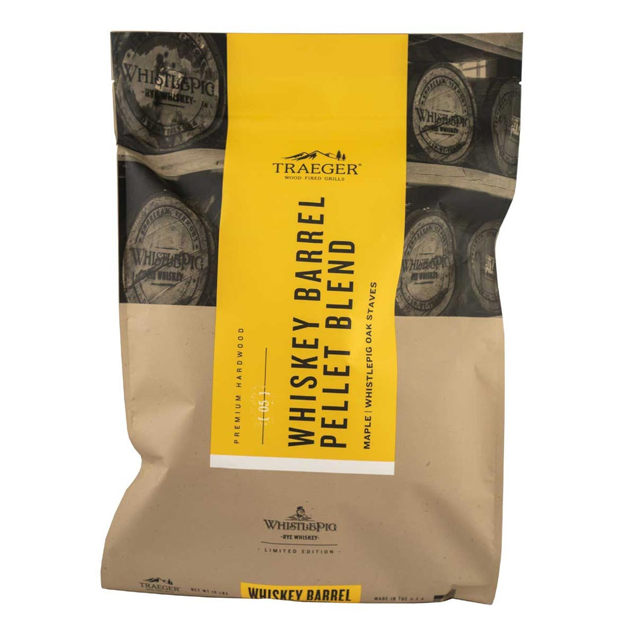 Traeger Whiskeyfass Hartholzpellets, 8 kg - Limitierte Edition!